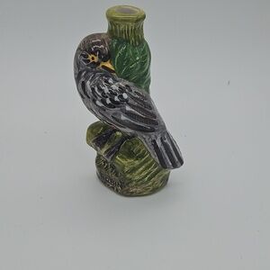 Garnier Bird Figurine with Green and Brown Accents